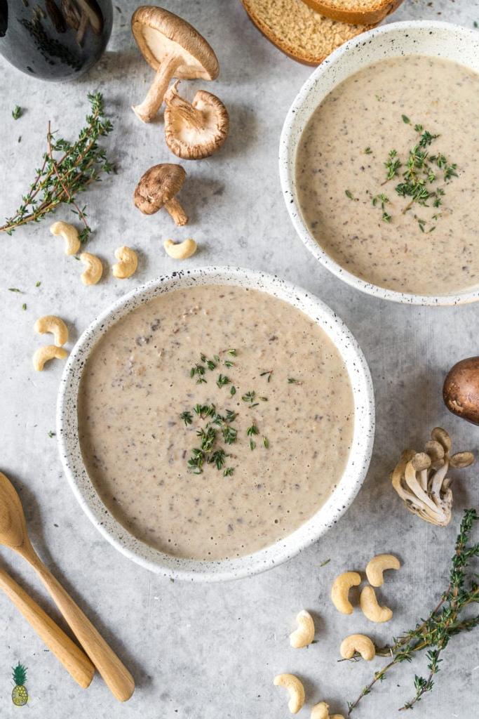Υγιεινή και Εύκολη Vegan Κρεμώδης Σούπα Μανιταριών, ιδανική για κάθε περίσταση