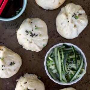 Vegan Bao Buns Teriyaki με Μανιτάρια