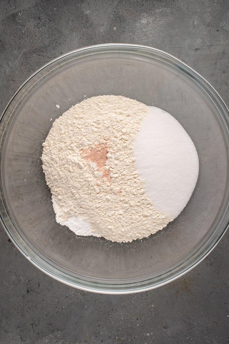 dry ingredients to siopao in bowl