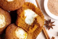Cream Cheese Swirl Pumpkin Muffins