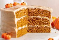 Cinnamon Kissed Pumpkin Cake with Cream Cheese Frosting