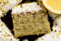Zesty Lemon Pistachio Cake