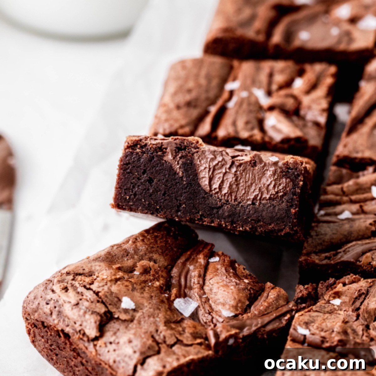 Decadent Nutella Brownies 1 featured 1764