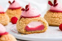 Artisan Raspberry Choux au Craquelin