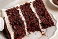 Hot Chocolate Fudge Layer Cake with Marshmallow Buttercream