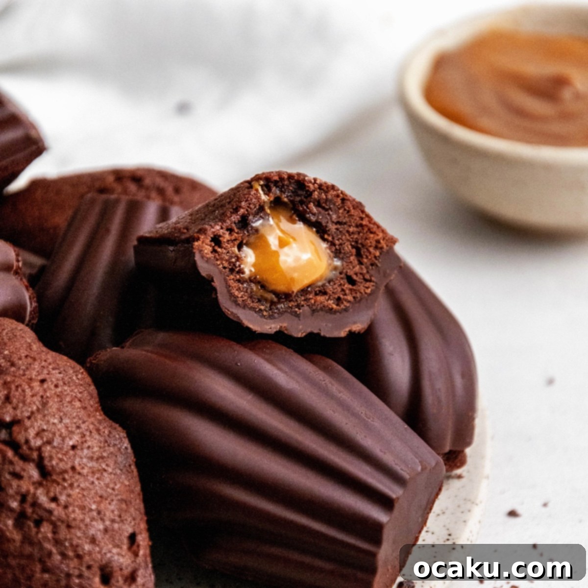 Decadent Chocolate Madeleines with Dulce de Leche 1 featured 2003