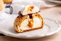 Crispy Coffee Dulce de Leche Choux Puffs