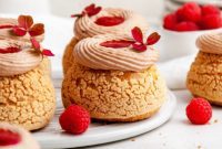 Raspberry Nutella Choux au Craquelin