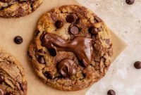 Nutella Peanut Butter Swirl Cookies