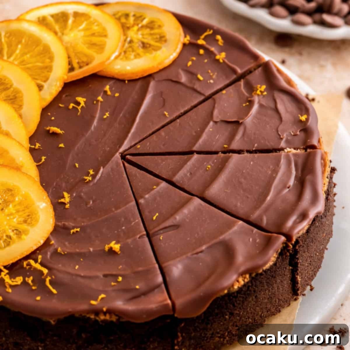 Decadent Chocolate Orange Cheesecake 1 featured 3490