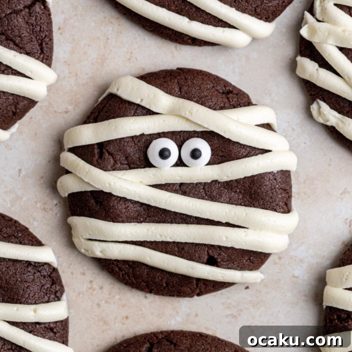 Spooky Halloween Mummy Cookies 1 featured 9519
