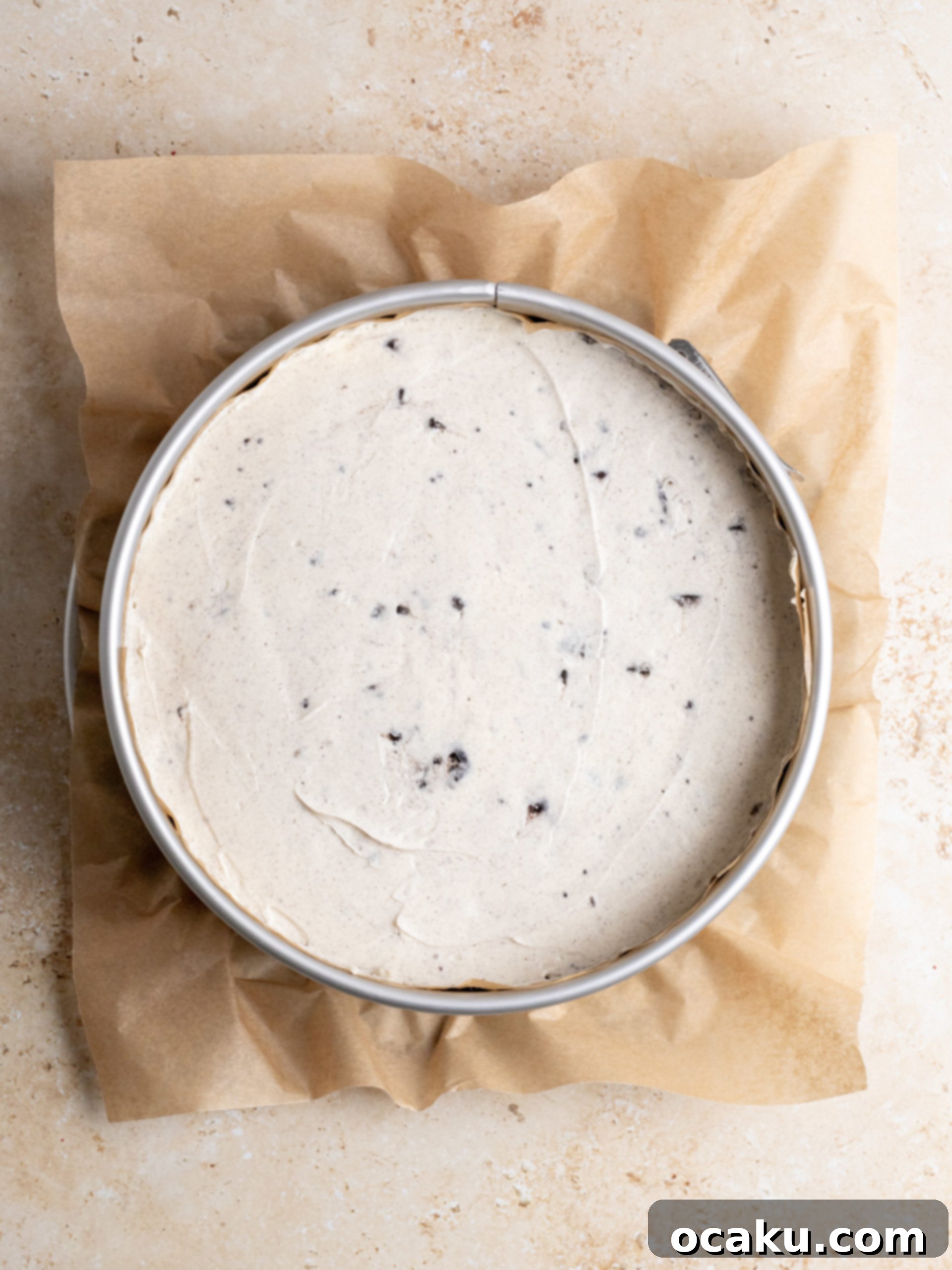 Easy No-Bake Oreo Cheesecake 7 Beautifully decorated No-Bake Oreo Cheesecake ready to be served