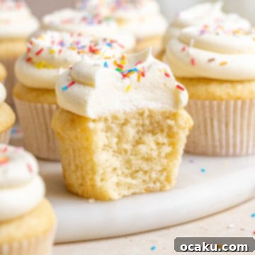 Delicious Vanilla Birthday Cupcakes