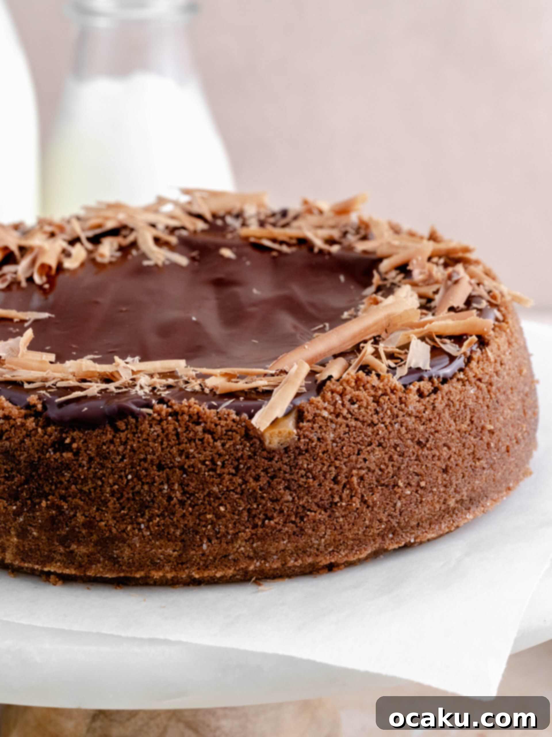 Espresso cheesecake on a tray.