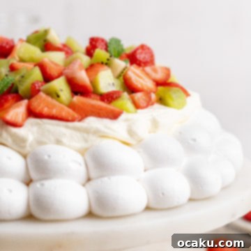 Easy Summer Pavlova with Chantilly cream and fresh fruit