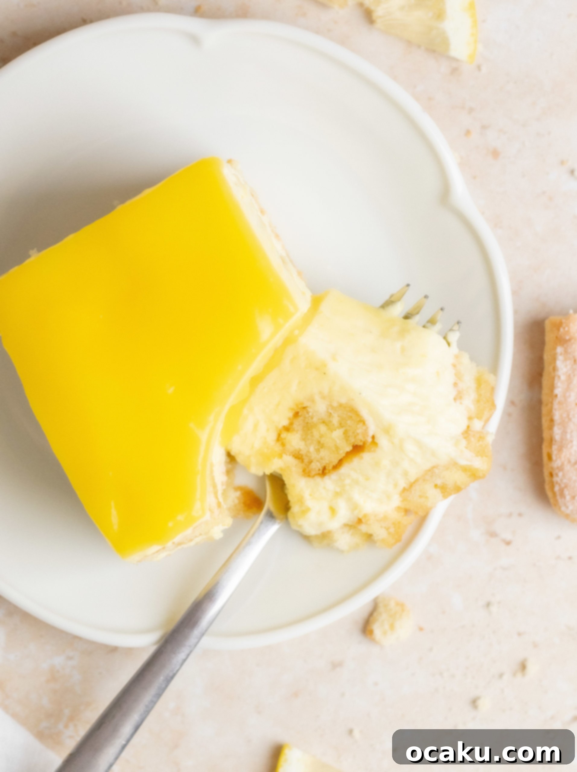 Individual serving of Limoncello Tiramisu