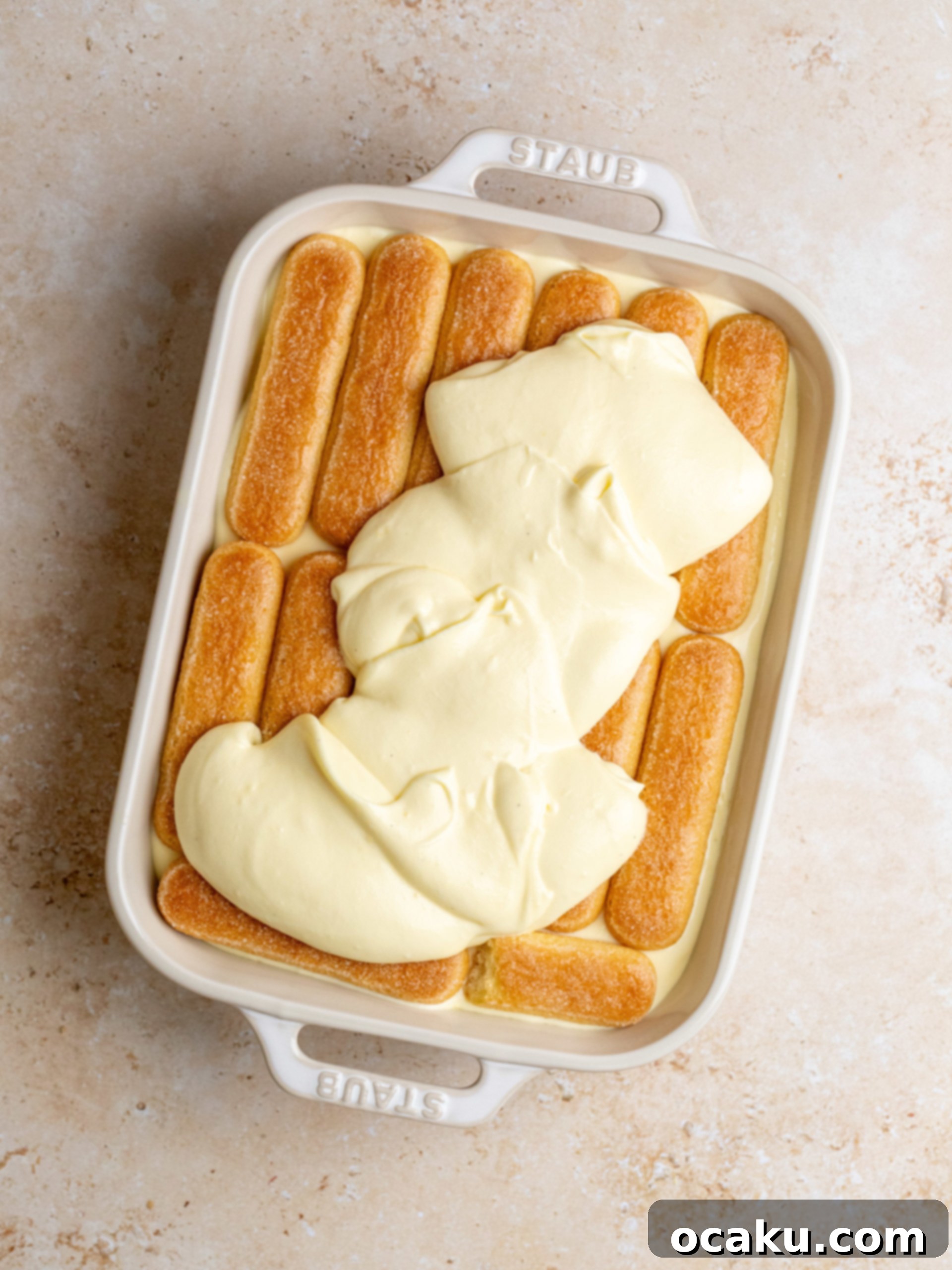 Butter melting into warm lemon curd