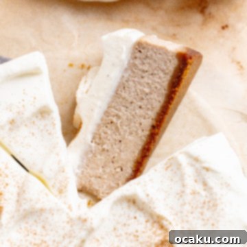 Chai Spice Cheesecake, ready to be served