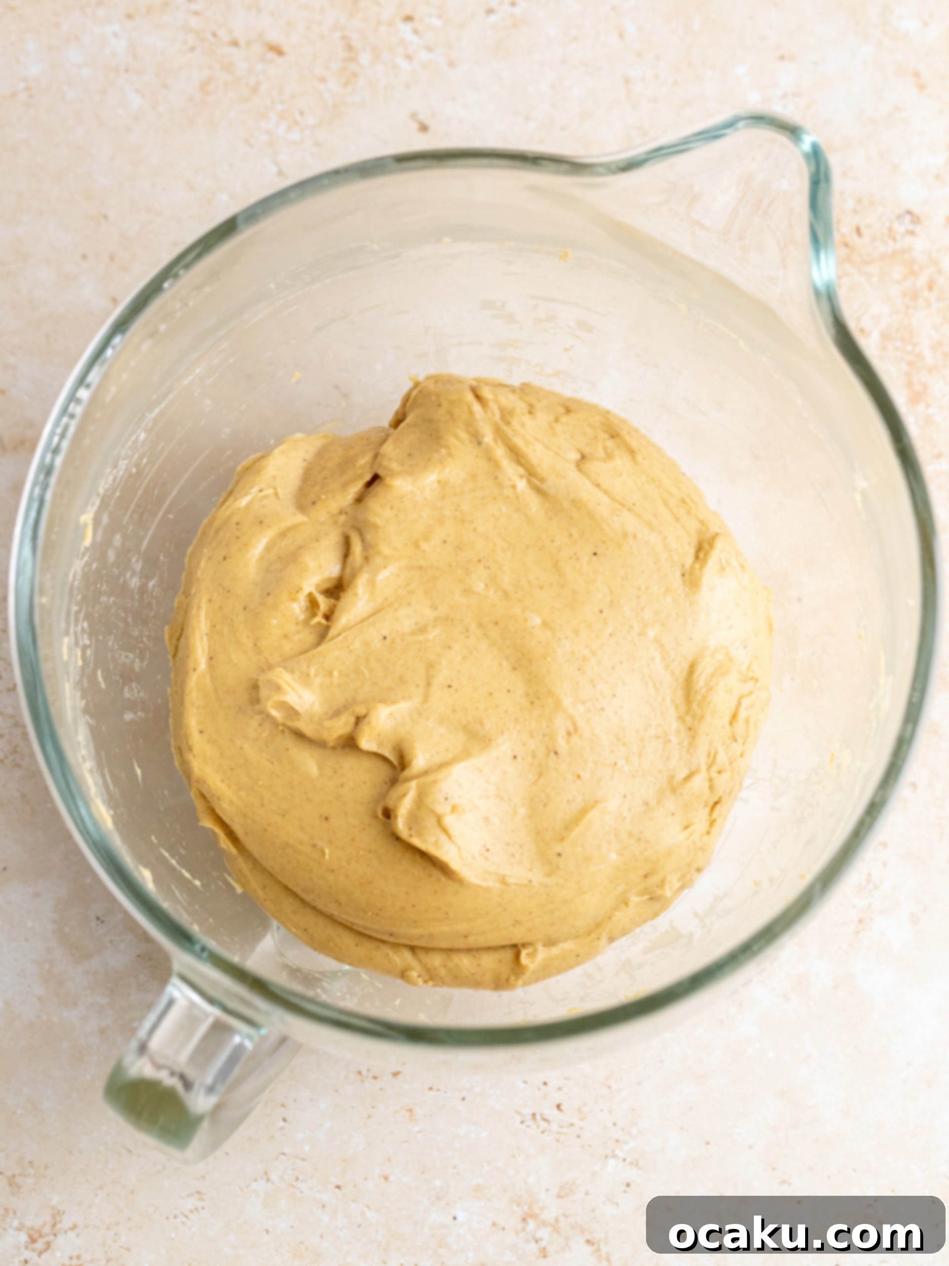 Smooth, kneaded dough after butter incorporation