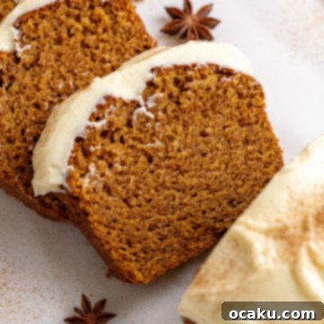 Sweet Potato Bread with Cream Cheese Frosting