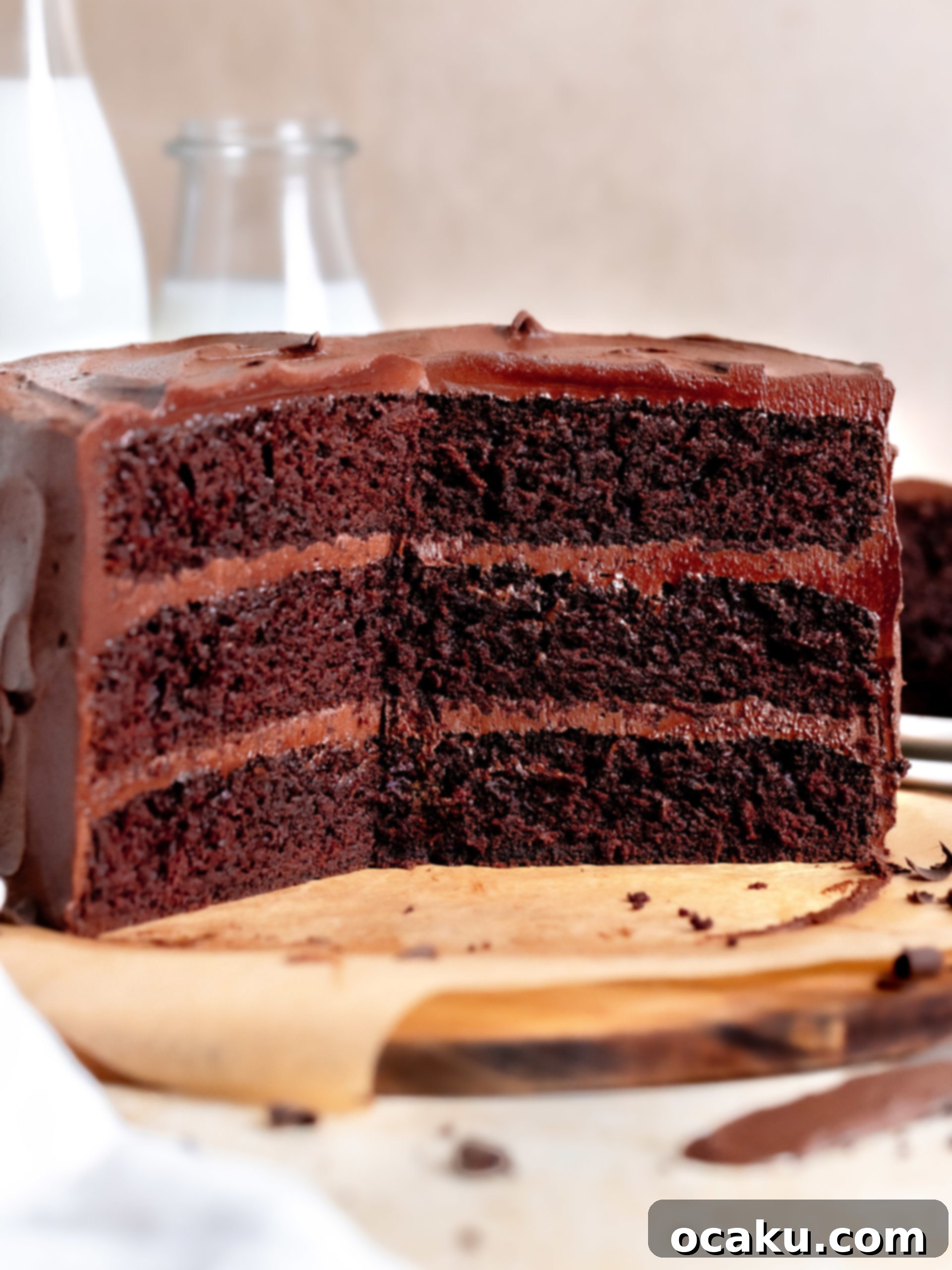 Matilda's Irresistibly Moist Cake 8 A freshly baked and frosted Matilda's cake, ready to be sliced and served.