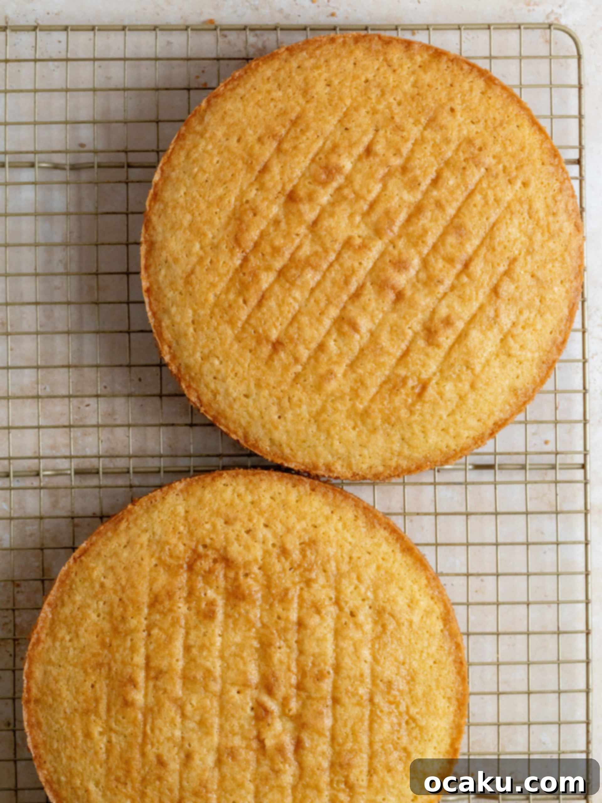 Ultimate Coconut Cloud Cake 6 Applying a crumb coat to a coconut cake