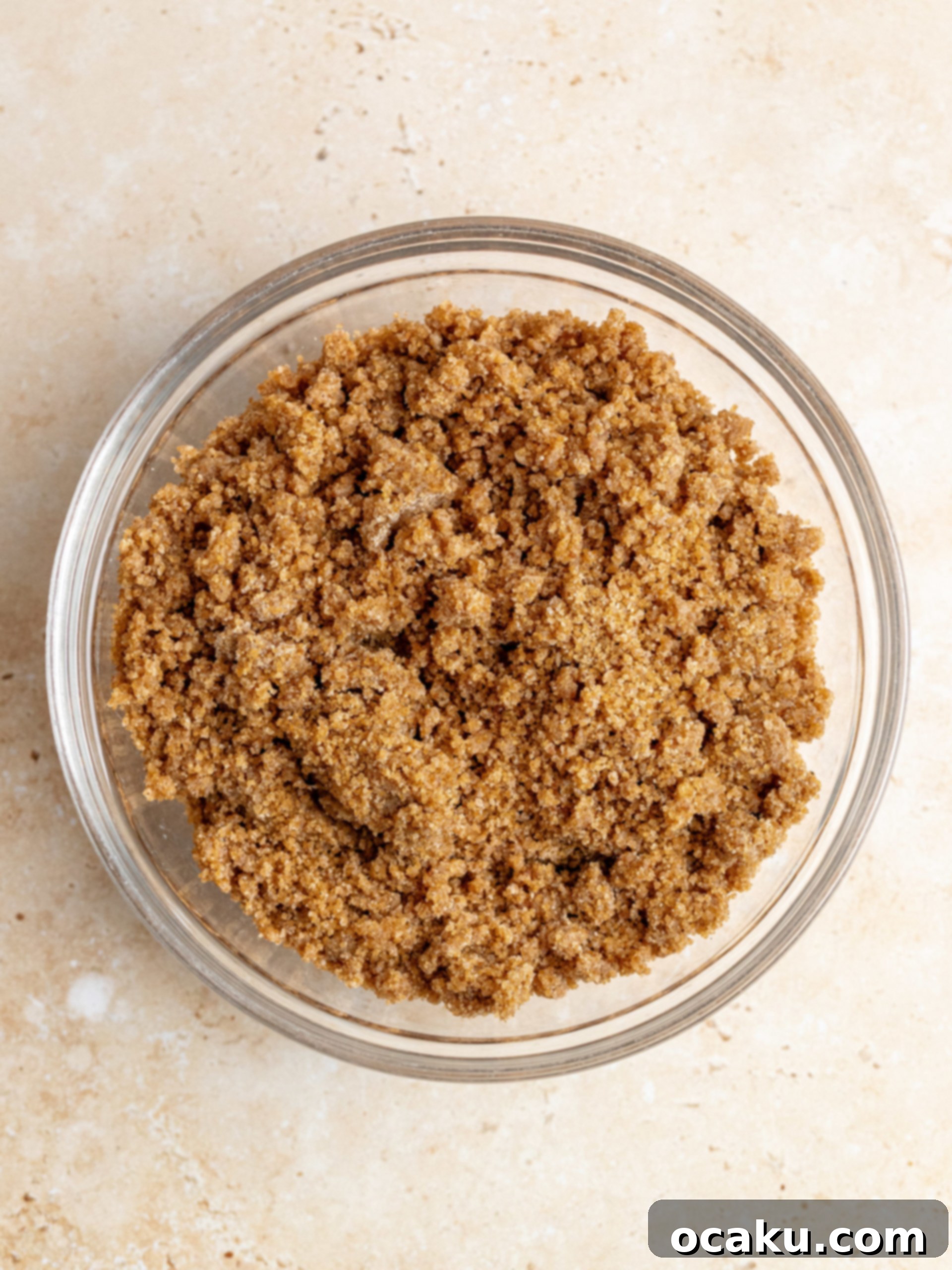 Wet ingredients being mixed for the banana coffee cake