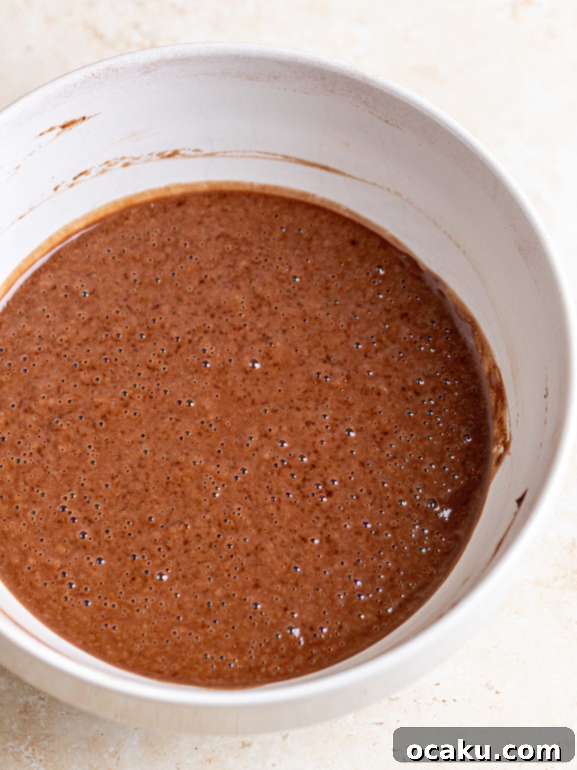 Dry ingredients mixed in a bowl.