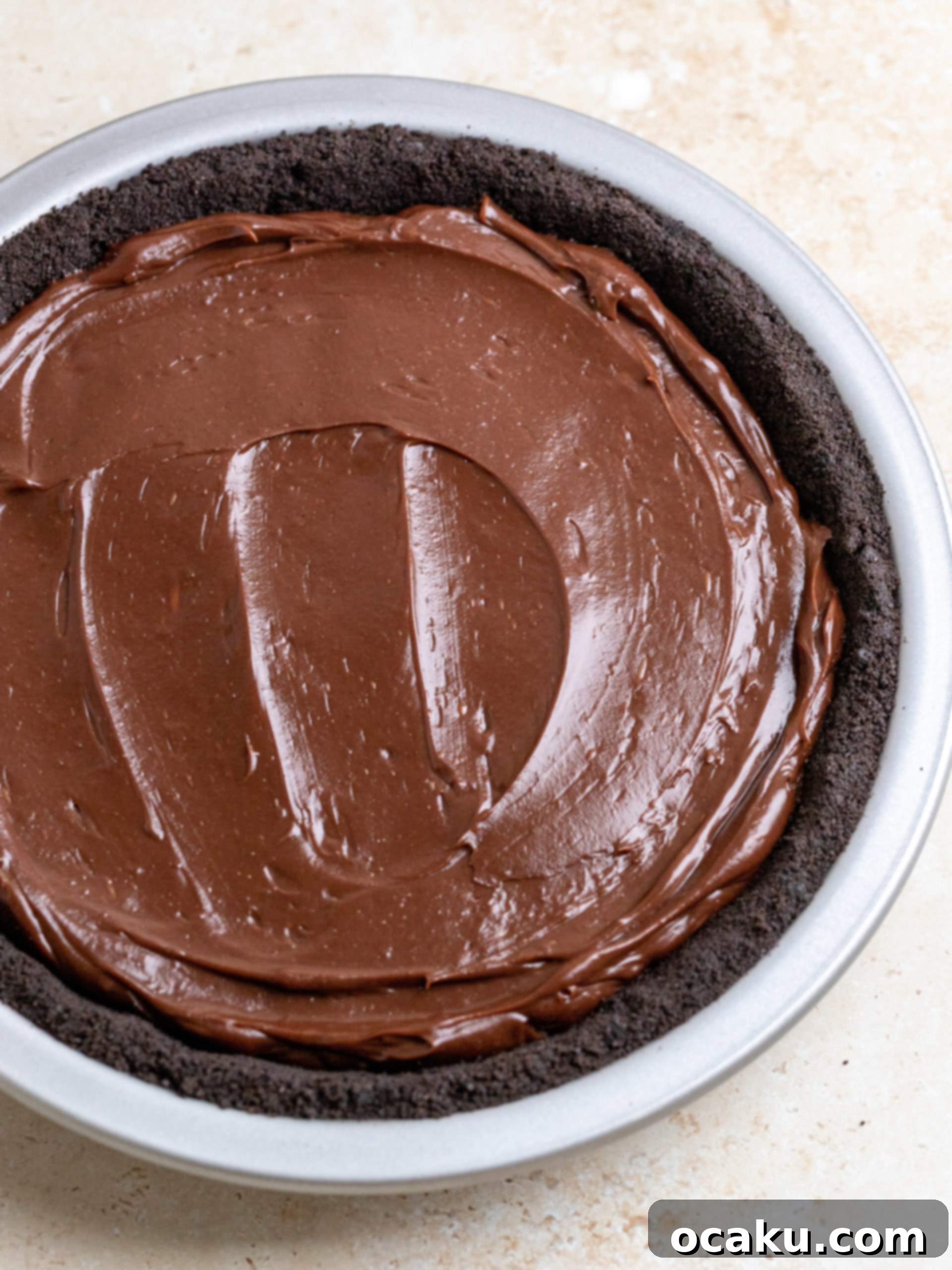 Cornstarch and cocoa powder added to the egg mixture, whisked until combined.