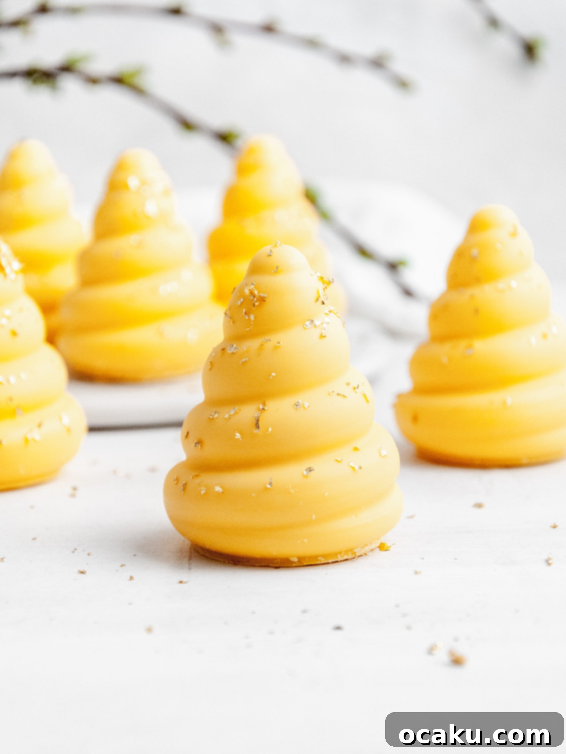 A selection of lemon cream puffs on a serving platter, ready to be enjoyed.