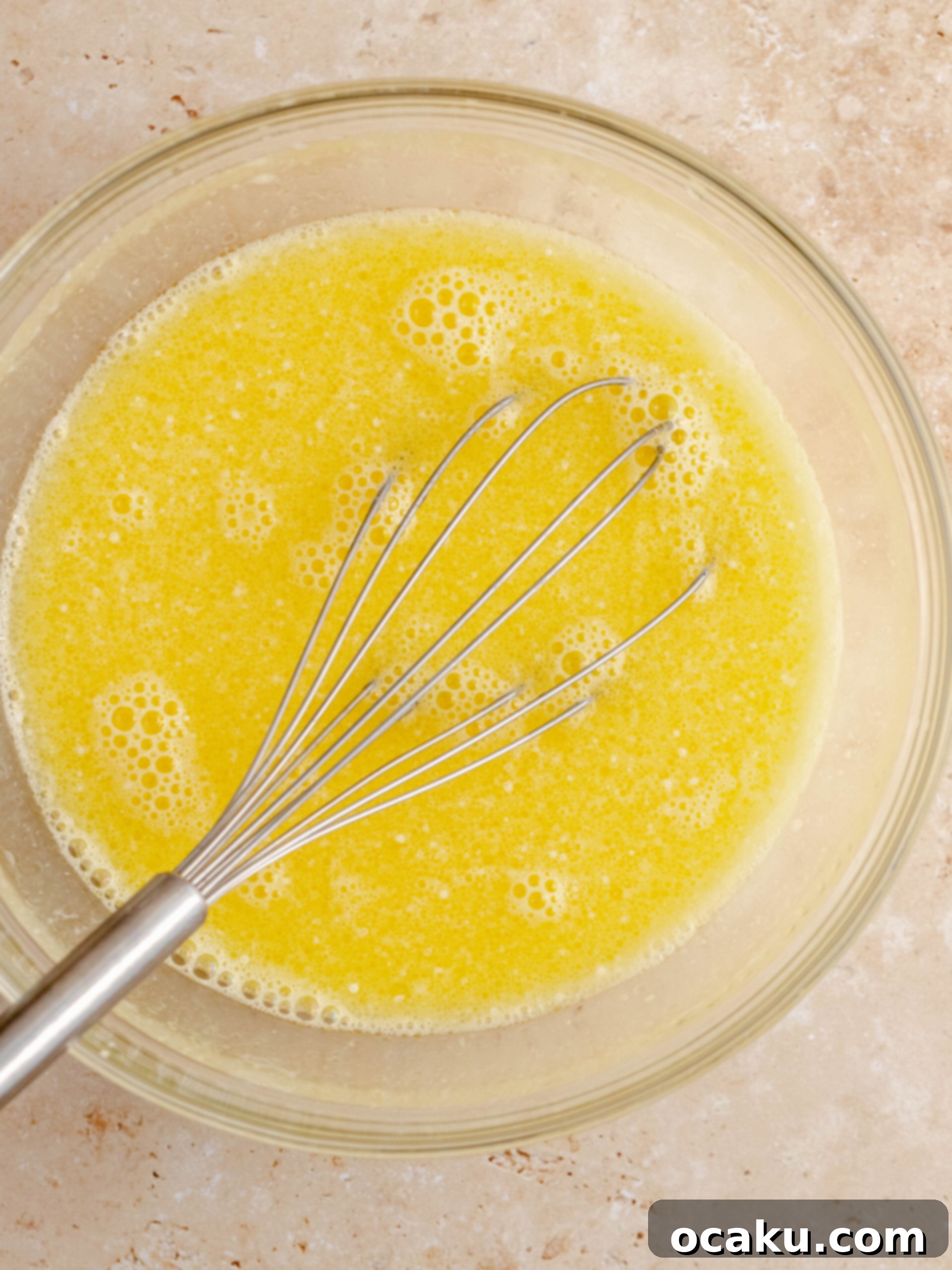 Mix the wet ingredients together