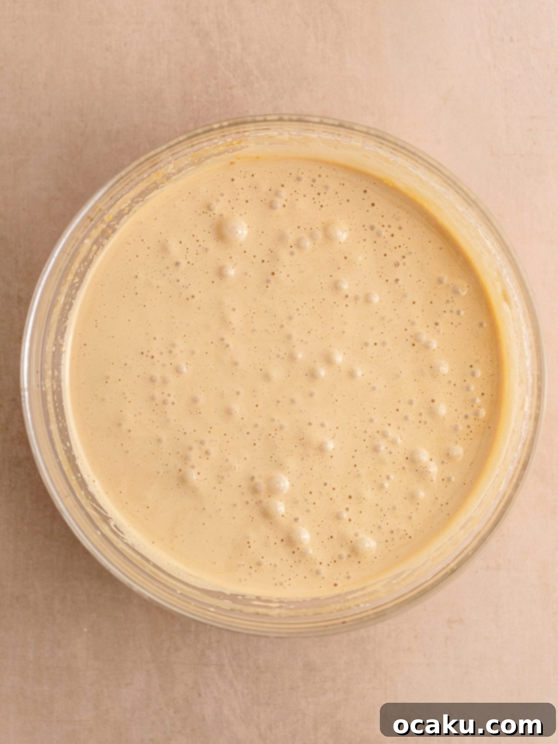 Step 2: Whisk the eggs and the sugars for 4 minutes until the mixture is light, pale, and fluffy.