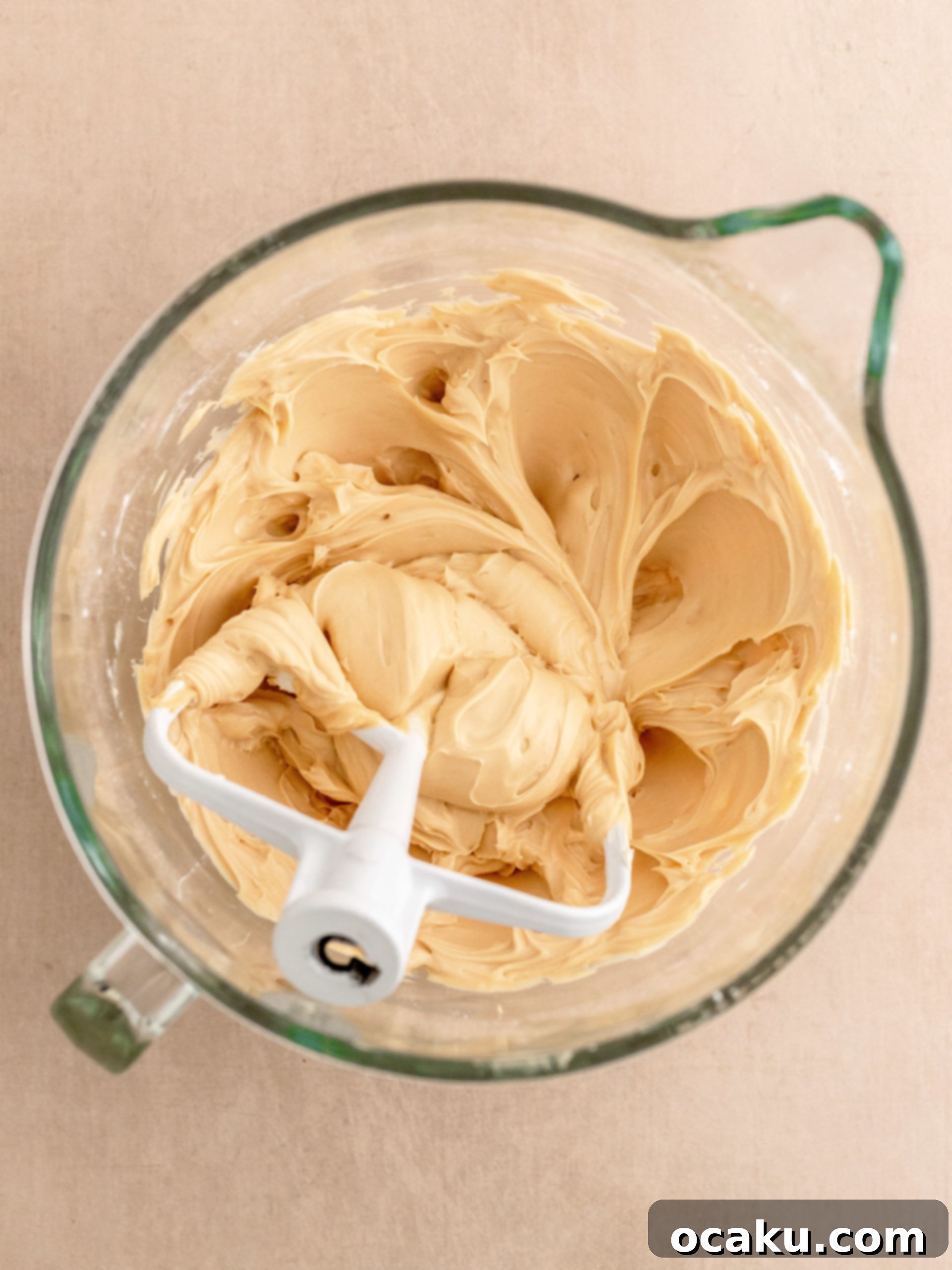 Caramelized Biscuit Cheesecake 6 Gently folding whipped cream into cheesecake mixture