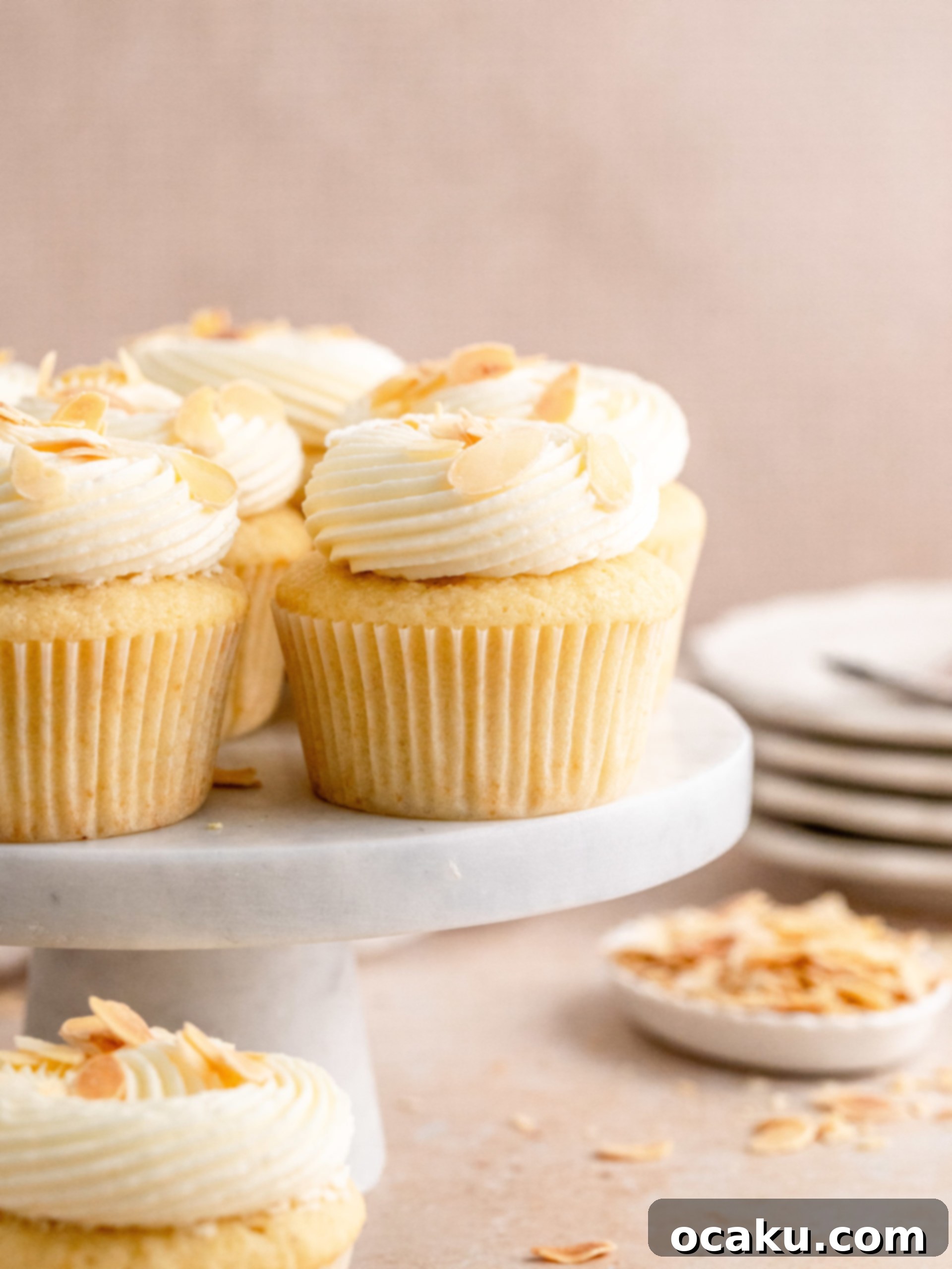 Aperol Spritz Cheesecake almond cupcakes