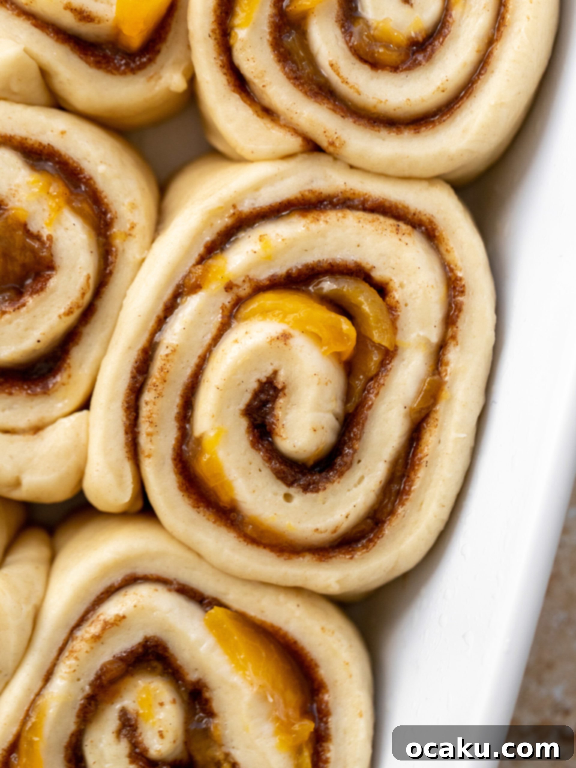 upclose photo of the cinnamon rolls