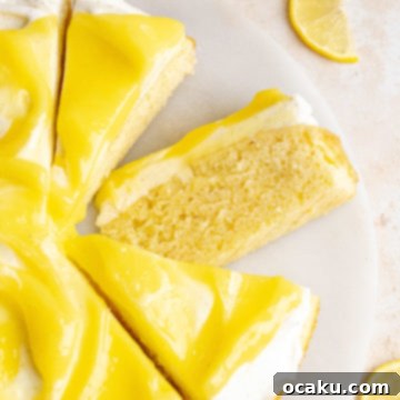 Lemon Curd Cake with mascarpone frosting