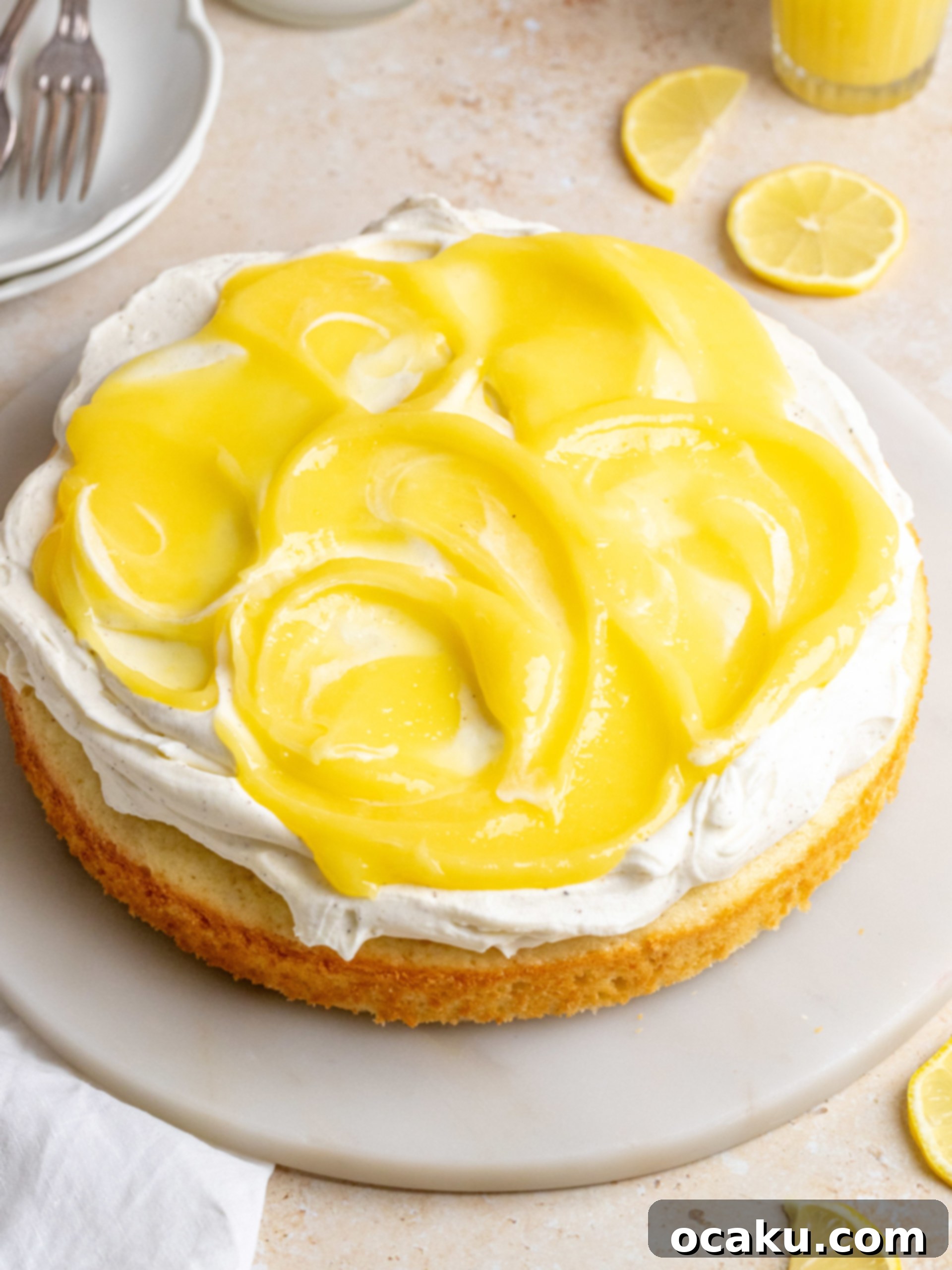 Preparing homemade lemon curd in a saucepan