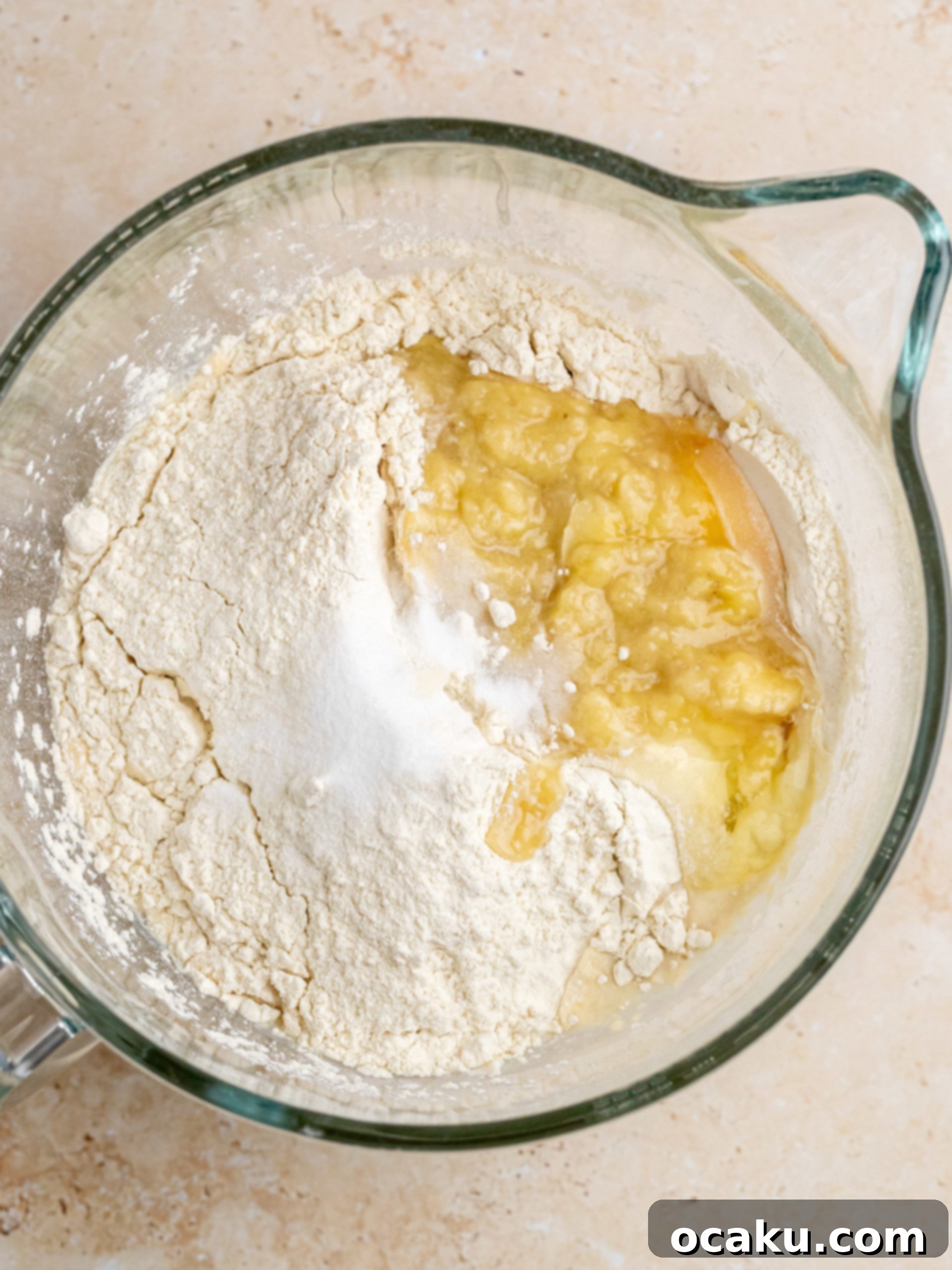 Image of yeast dissolving in warm milk.