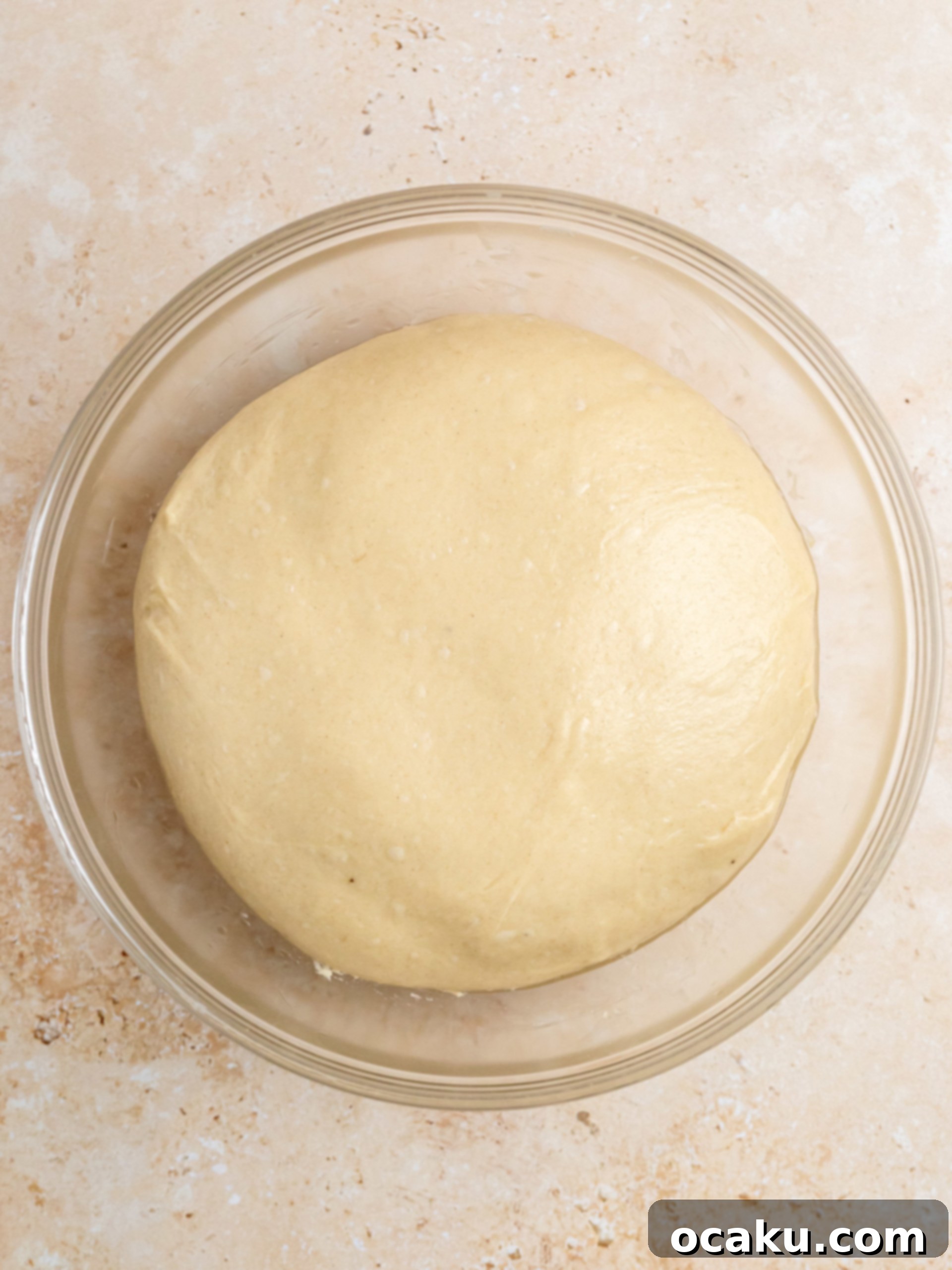 Image of all ingredients combined in a stand mixer.