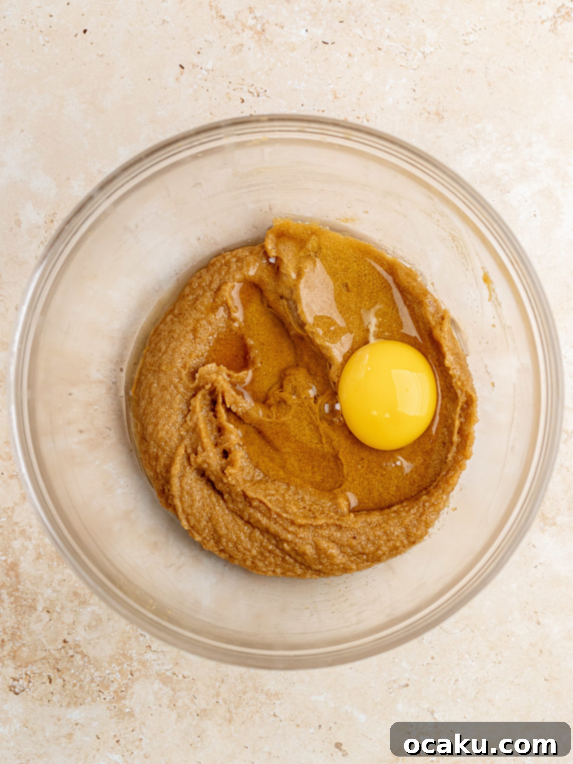 Coffee Mascarpone Cookies 5 Dry ingredients being stirred in a separate bowl.