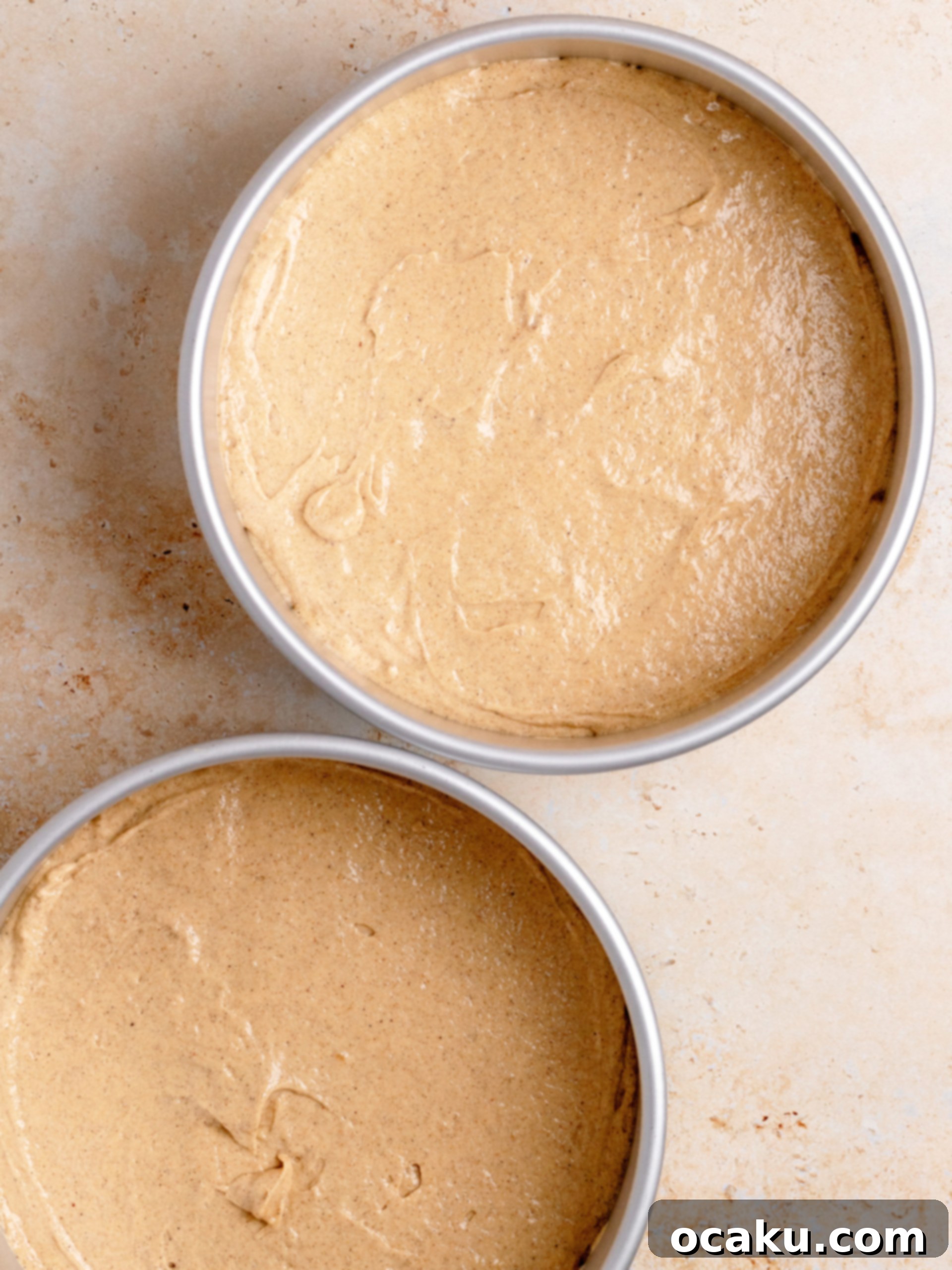 Baked Chai Cake layers cooling