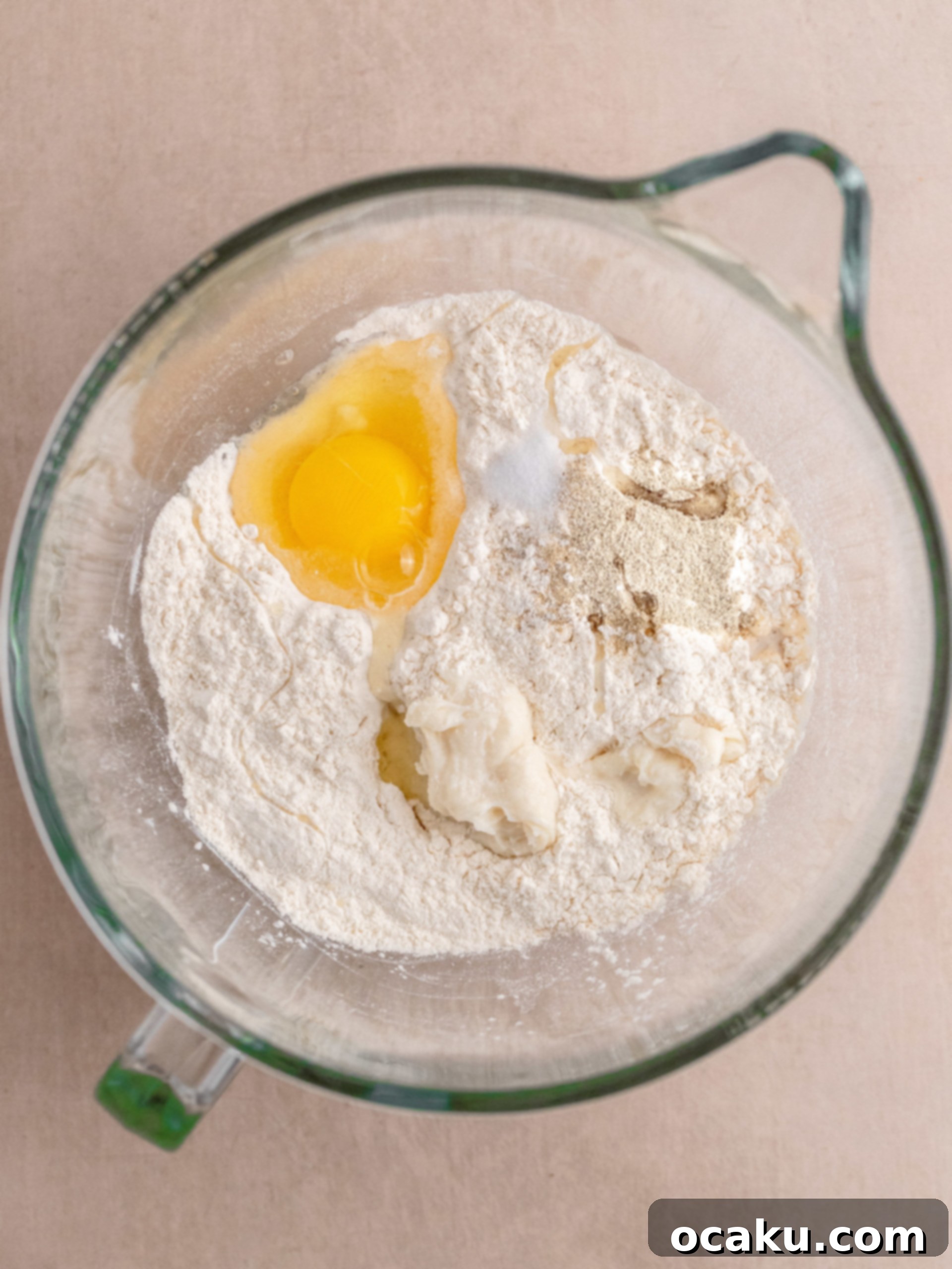 Dough mixing in a stand mixer with a dough hook